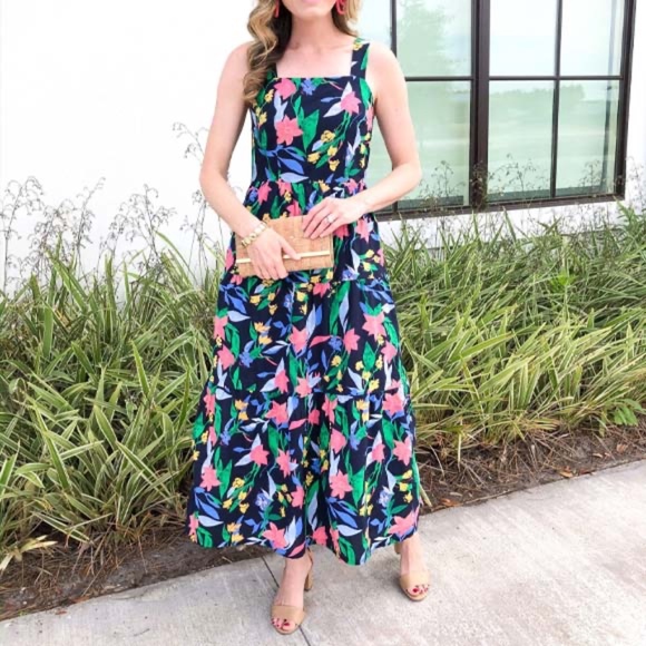 J.CREW FLORAL TIERED MAXI DRESS NWT - Picture 4 of 10